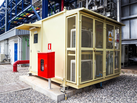 Enclosure of Continuous emission monitoring system in power plant.