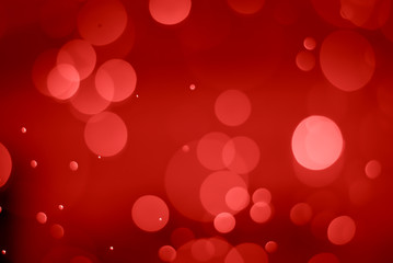 Abstract ruby red bokeh background