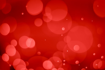 Abstract ruby red bokeh background