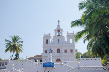 Place of interest old white church city of Panaji of Goa