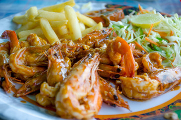 National Indian dish with vegetables and sauce