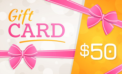Gift Card, gift voucher - 50 dollars