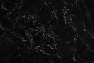 black marble patterned texture background , abstract marble in natural patterned.