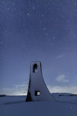 冬の美ヶ原北天星空