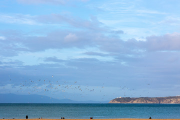 Obraz premium Coast, sea and dramatic sky