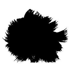 Abstract hand drawn ink dry brush banner. Vector illustration.