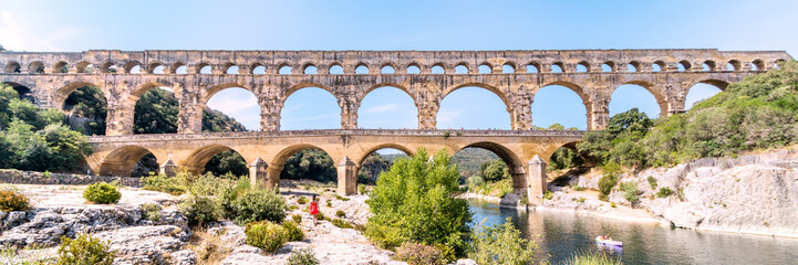 Obraz na płótnie Canvas Le pont du Gard