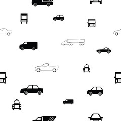 car seamless pattern background icon.