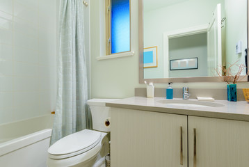 Fragment of a luxury bathroom