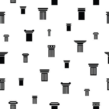 column seamless pattern background icon.