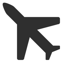 Aeroplane button icon