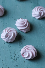 pink meringues cookies