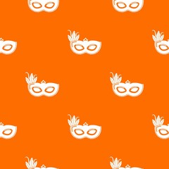Carnival mask pattern vector orange for any web design best