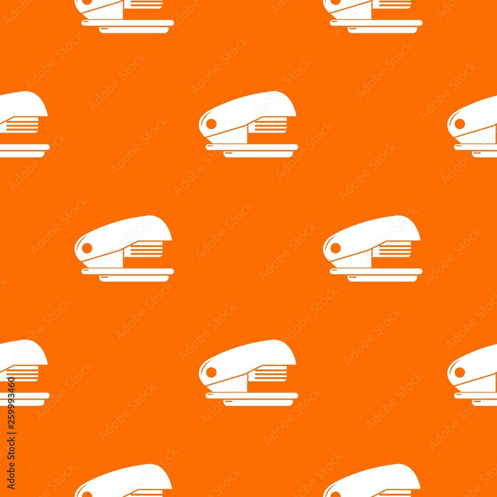 Poster stapler pattern vector orange for any web design best