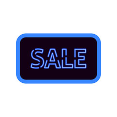 Sale neon light icon