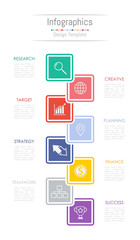 Infographic design elements for your business data with 8 options, parts, steps, timelines or processes. Vector Illustration.