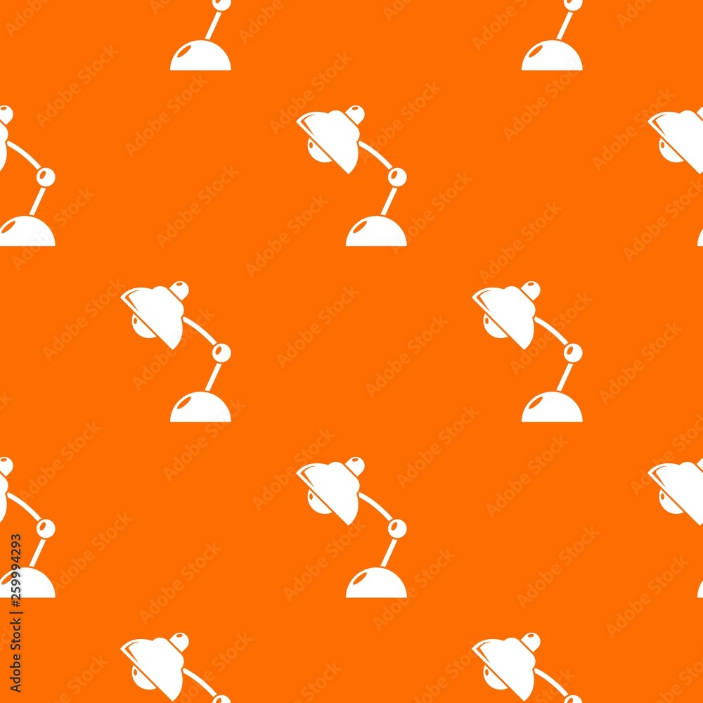 Poster table lamp pattern vector orange for any web design best