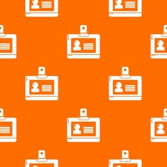 Badge office pattern vector orange for any web design best