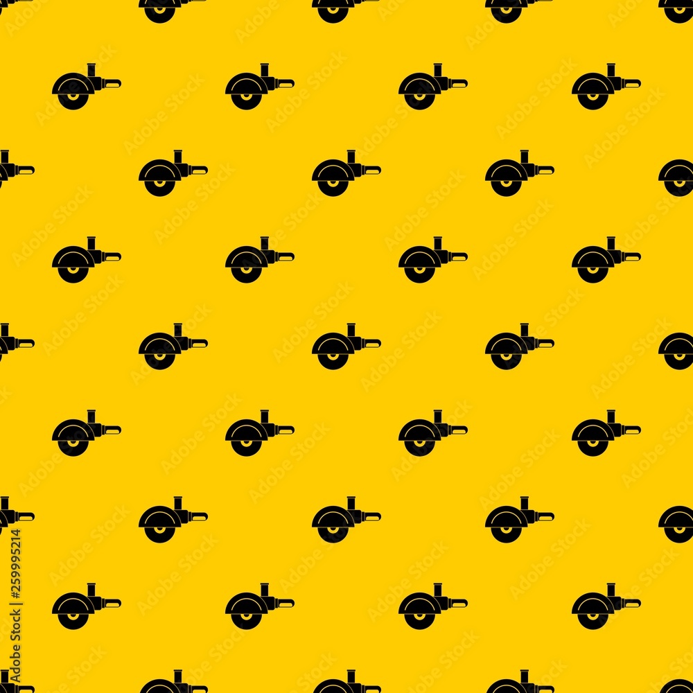 Poster high speed cut off machine pattern seamless vector repeat geometric yellow for any design