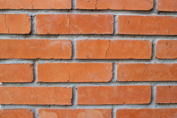 Obraz premium Wall of old red bricks