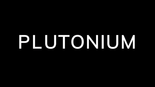 From the Glitch effect arises Element of periodic table PLUTONIUM. Then the TV turns off. Alpha channel Premultiplied - Matted with color black