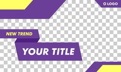 Flat Modern Landscape Web Banner Template