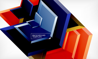 Abstract glossy techno arrows background