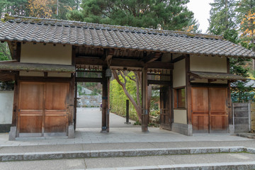 Naklejka premium Japanese Tea Garden entrance