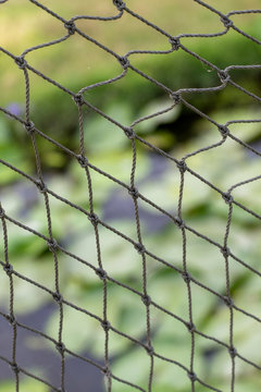 closeup image of sports netting
