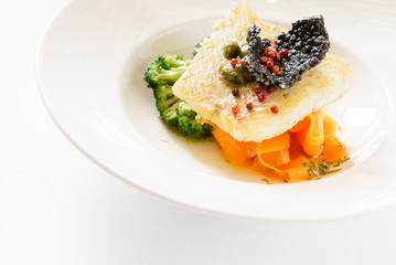 fish with vegetables