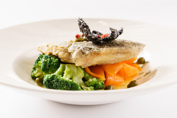 fish with vegetables