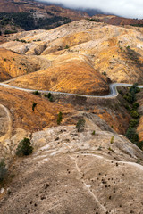 Winding road into Queenstown Tasmania