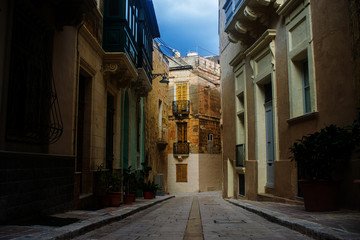Narrow Road in Vittoriosa, Malta