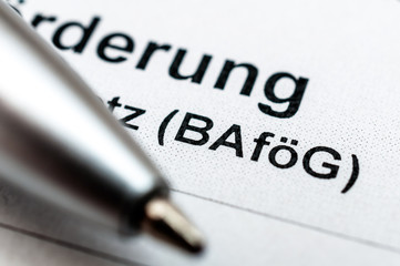 Ausbildungsförderung Bafög