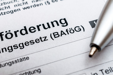 Ausbildungsförderung Bafög