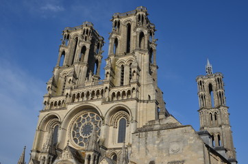 Laon, famous cathedral, France