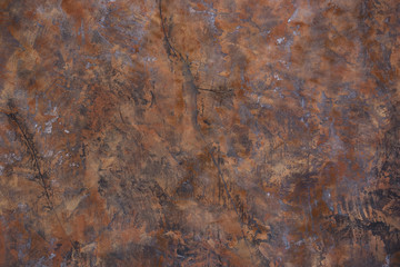 Concrete wall background with a blurry structure, concrete wall background dark brown with splashes of black, close-up photo, old grungy texture