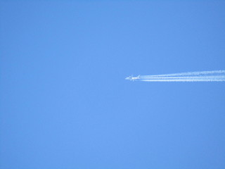 airplane in the sky
