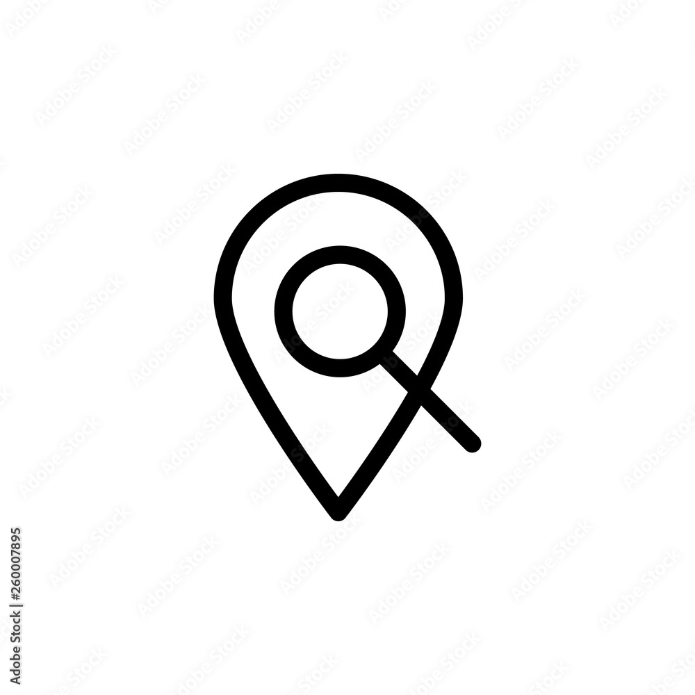Poster location, find, vector icon. can be used for web and mobile. navigation and map vector icon