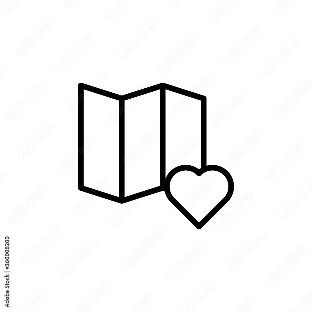 Poster location, favorite, vector icon. can be used for web and mobile. navigation and map vector icon