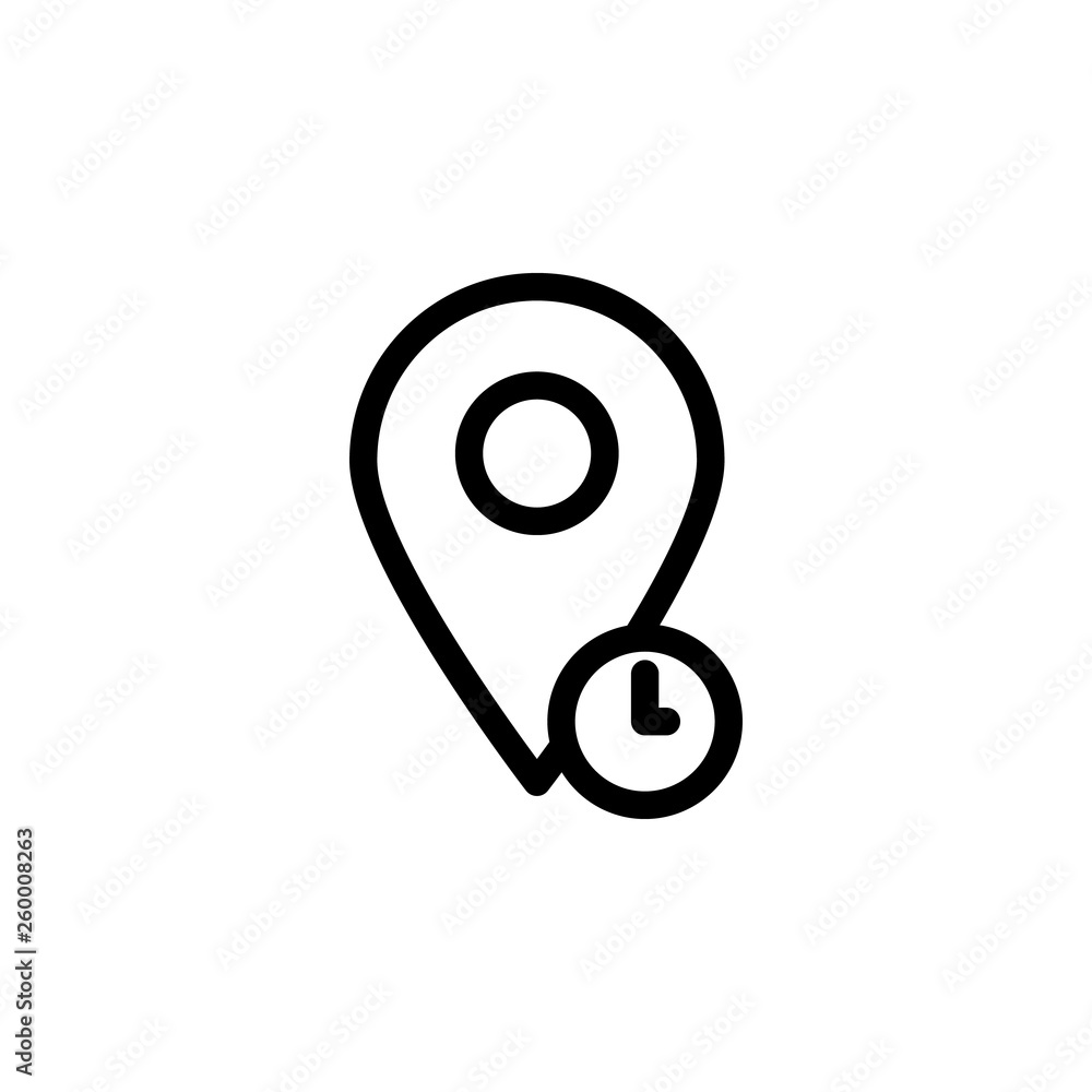 Aufkleber location, placeholder, vector icon. can be used for web and mobile. navigation and map vector icon
