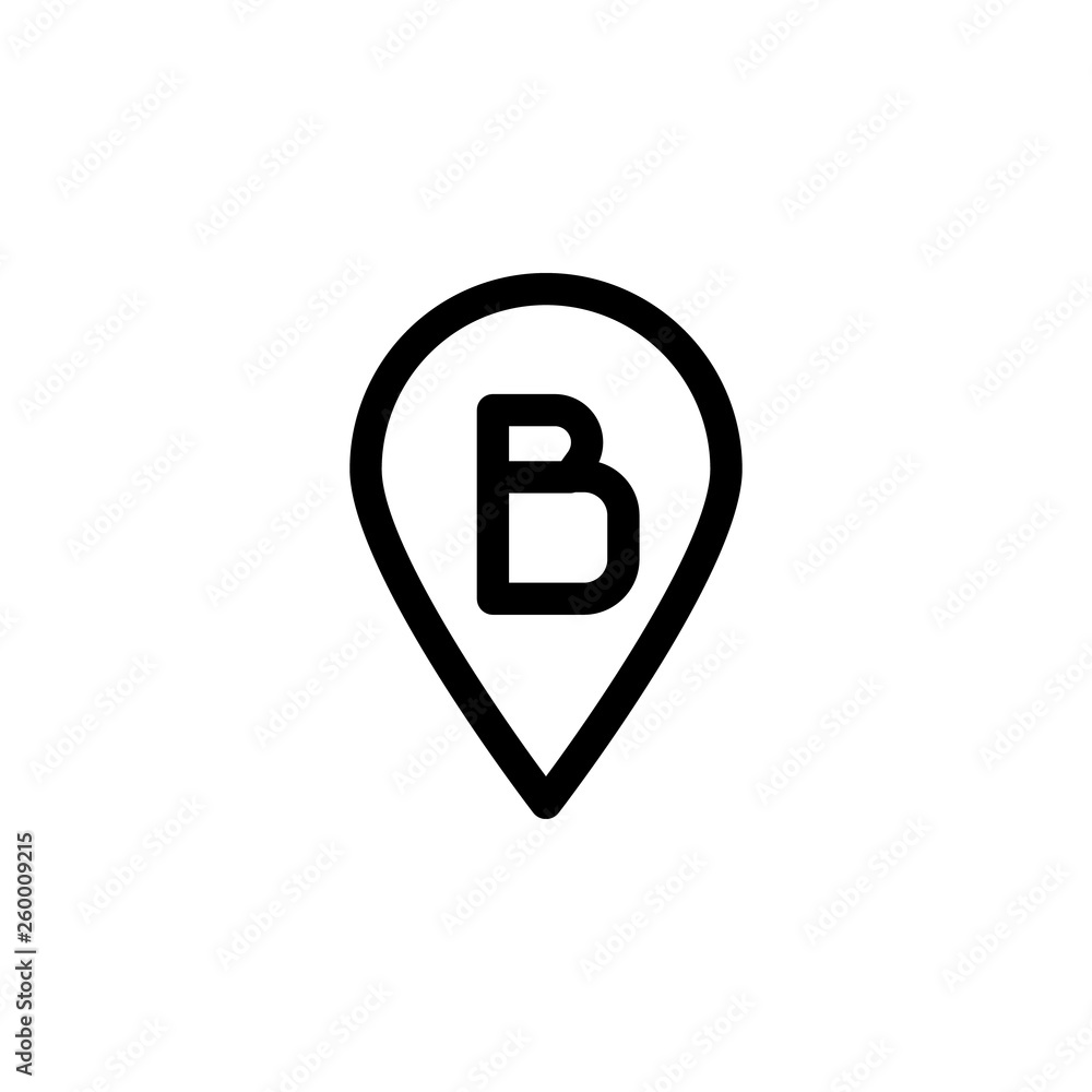 Aufkleber location, placeholder, vector icon. can be used for web and mobile. navigation and map vector icon