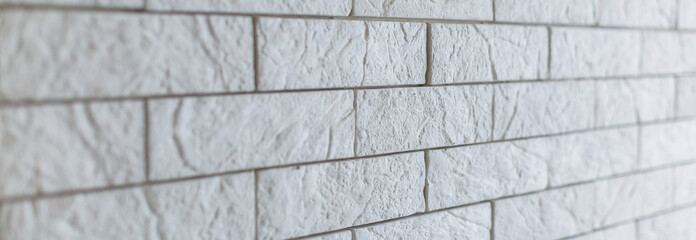 White grunge bricks pattern