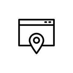 Location, browser, vector icon. Can be used for web and mobile. Navigation and map vector icon