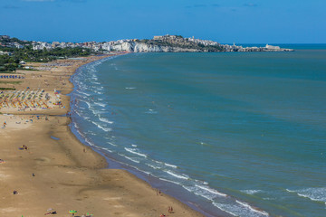 Walking on Vieste's beach, fantastic view