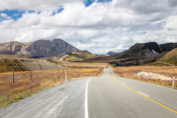 Landscape scenery in south New Zealand