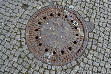 Sewer manhole. Berlin