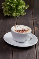 cappuccino with marshmallow
