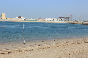 Fototapeta premium sea in Kuwait . Photographed in history 4/4/2019 Photographed using canon 1200D