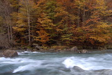 Landscapes of Ordesa in Autumn. Spain